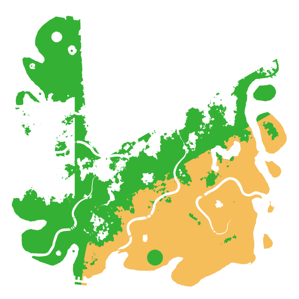 Biome Rust Map: Procedural Map, Size: 5000, Seed: 753240944