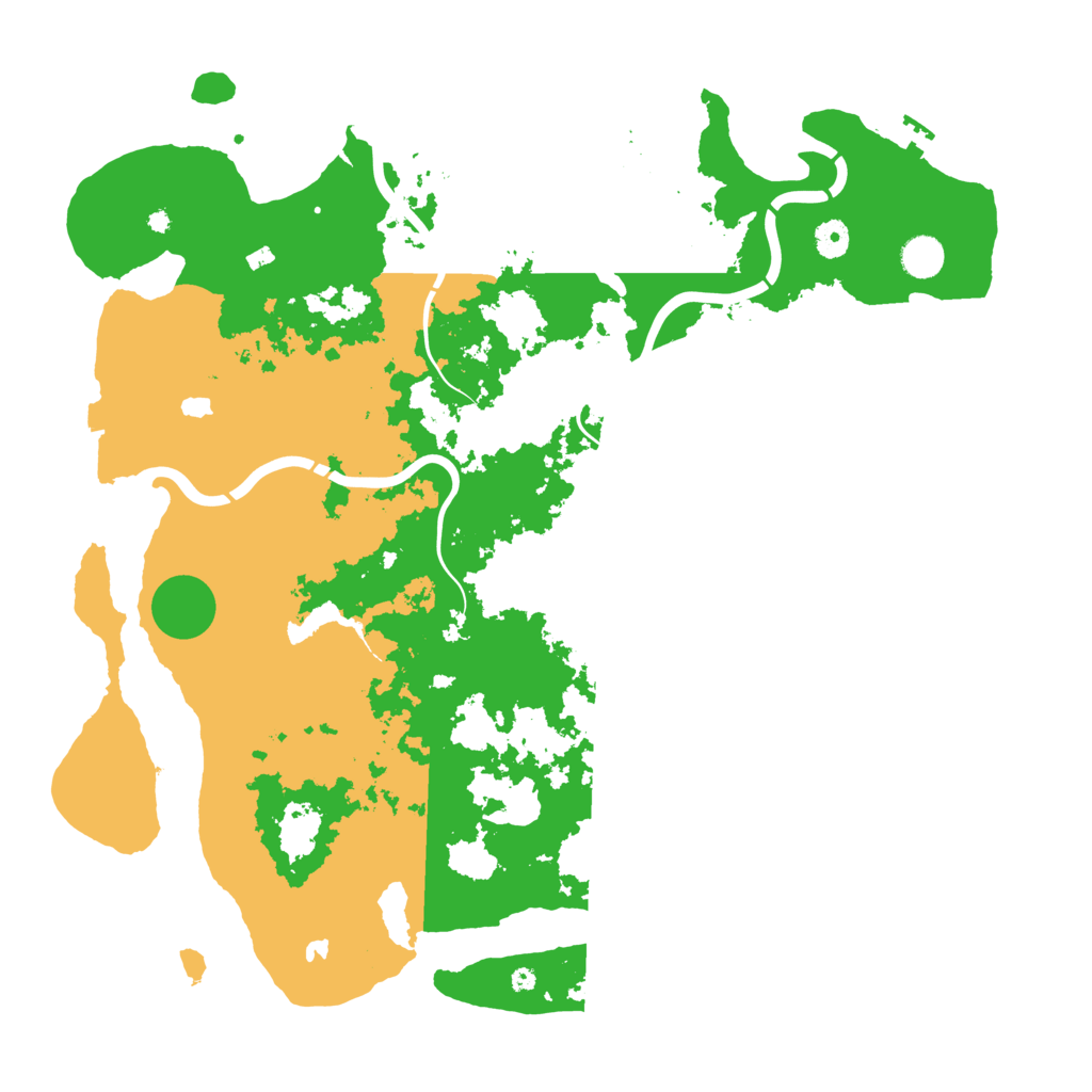 Biome Rust Map: Procedural Map, Size: 4500, Seed: 31235609