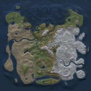 Thumbnail Rust Map: Procedural Map, Size: 4500, Seed: 31235609, 17 Monuments