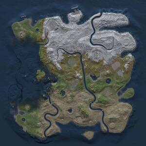 Thumbnail Rust Map: Procedural Map, Size: 4250, Seed: 973667156, 15 Monuments