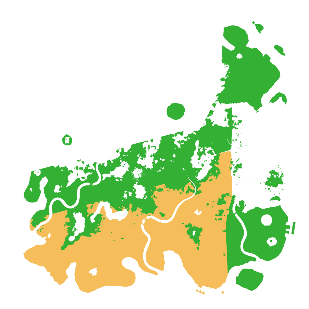 Biome Rust Map: Procedural Map, Size: 5000, Seed: 692920367