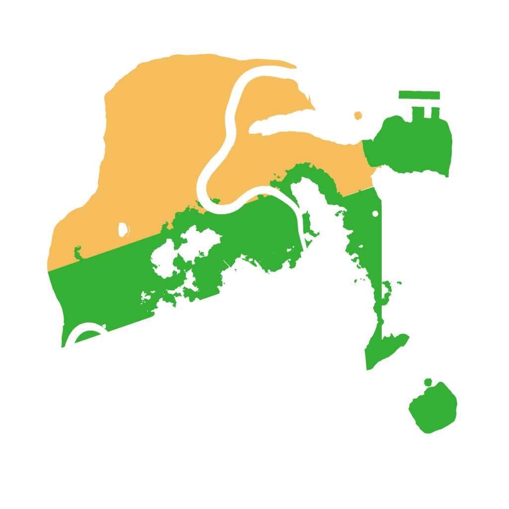 Biome Rust Map: Procedural Map, Size: 2500, Seed: 1787645803