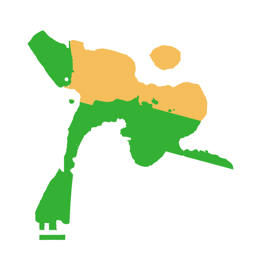 Biome Rust Map: Procedural Map, Size: 2000, Seed: 80