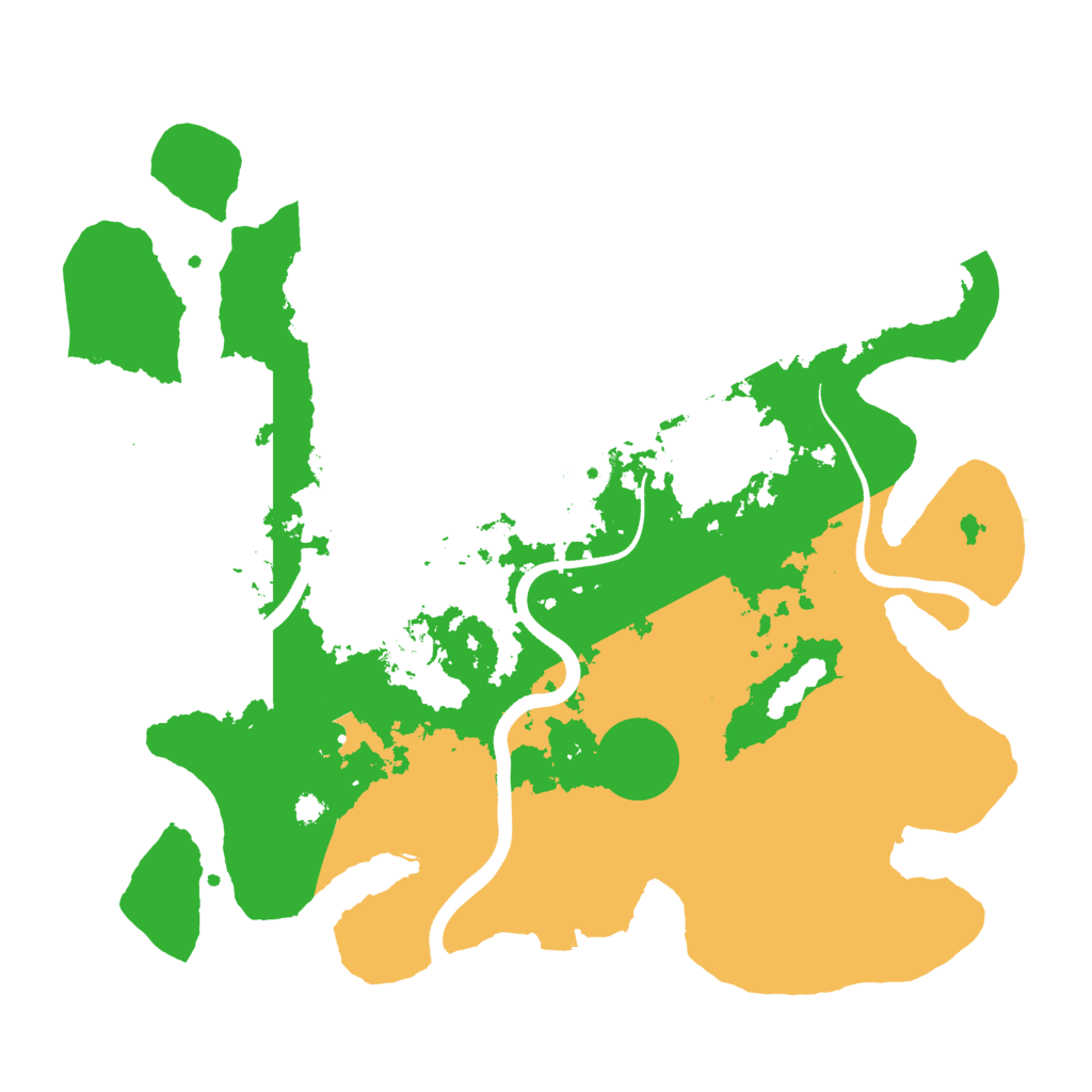 Biome Rust Map: Procedural Map, Size: 3500, Seed: 2041125464