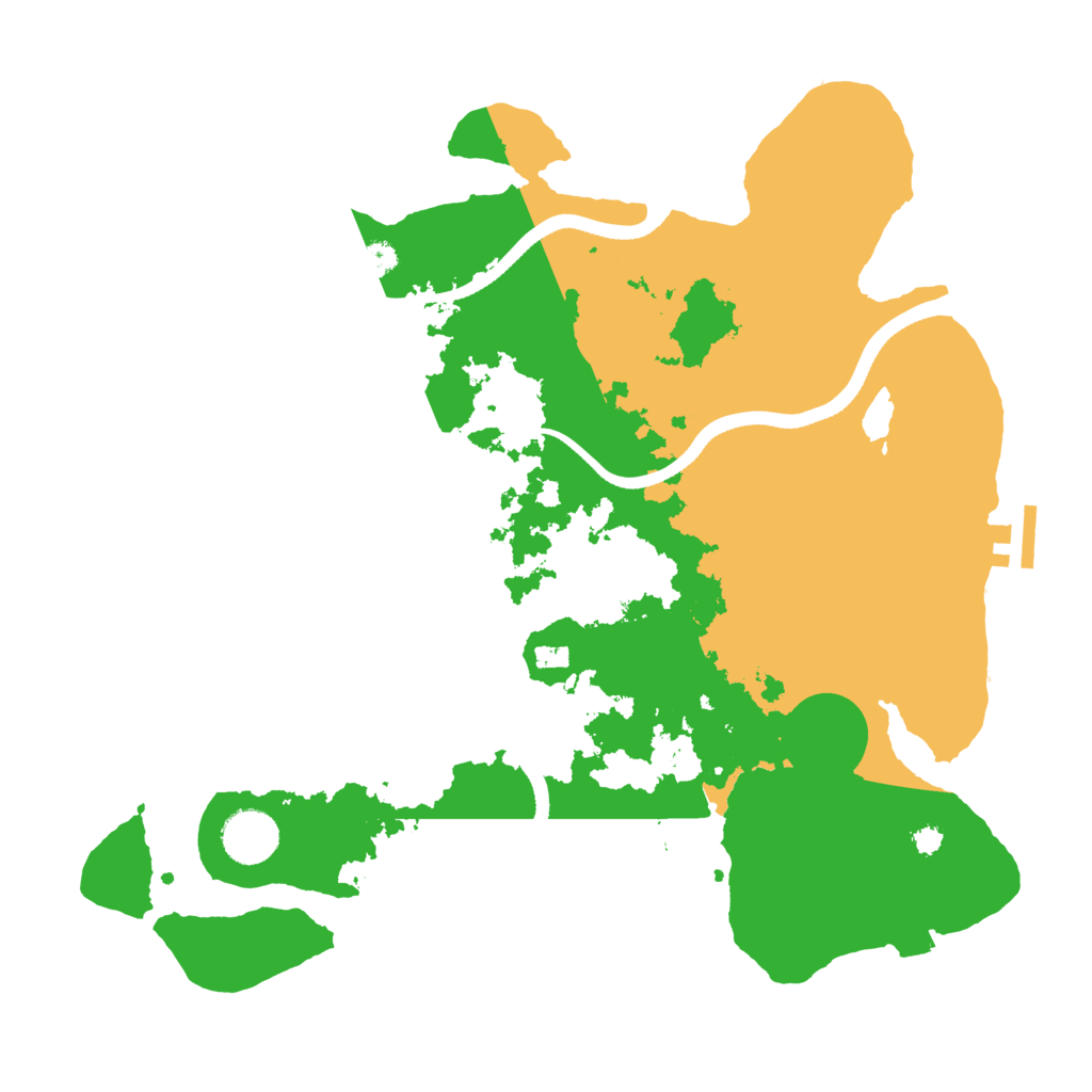 Biome Rust Map: Procedural Map, Size: 3500, Seed: 1176263229