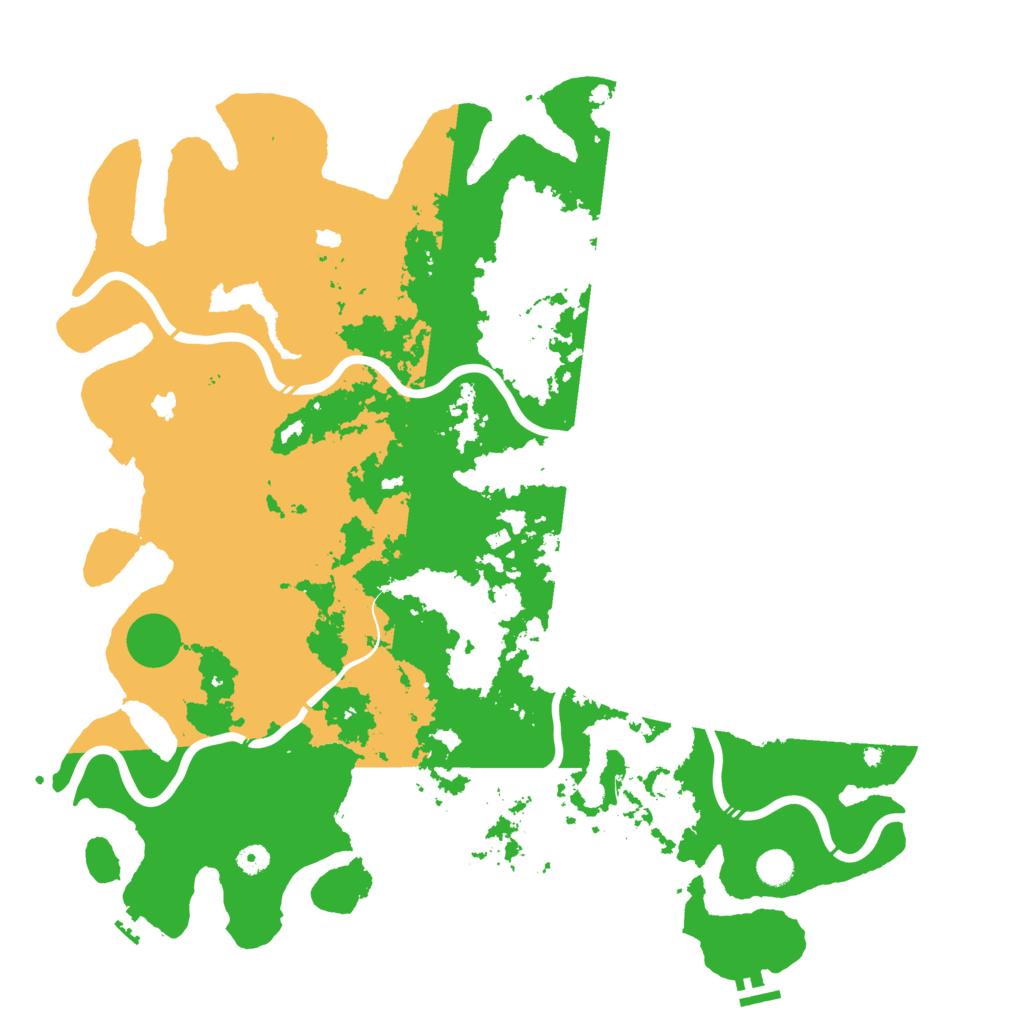 Biome Rust Map: Procedural Map, Size: 5000, Seed: 1157215487