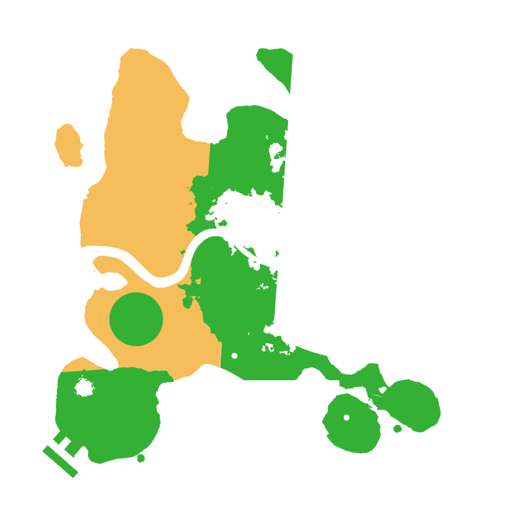 Biome Rust Map: Procedural Map, Size: 2500, Seed: 1944627716