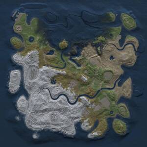 Thumbnail Rust Map: Procedural Map, Size: 4000, Seed: 249856093, 15 Monuments