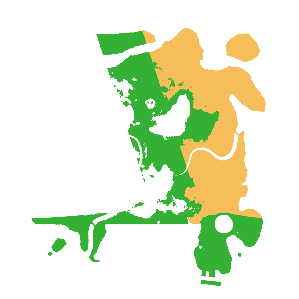 Biome Rust Map: Procedural Map, Size: 3000, Seed: 5644