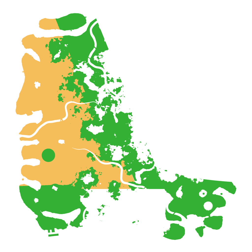 Biome Rust Map: Procedural Map, Size: 5000, Seed: 11737