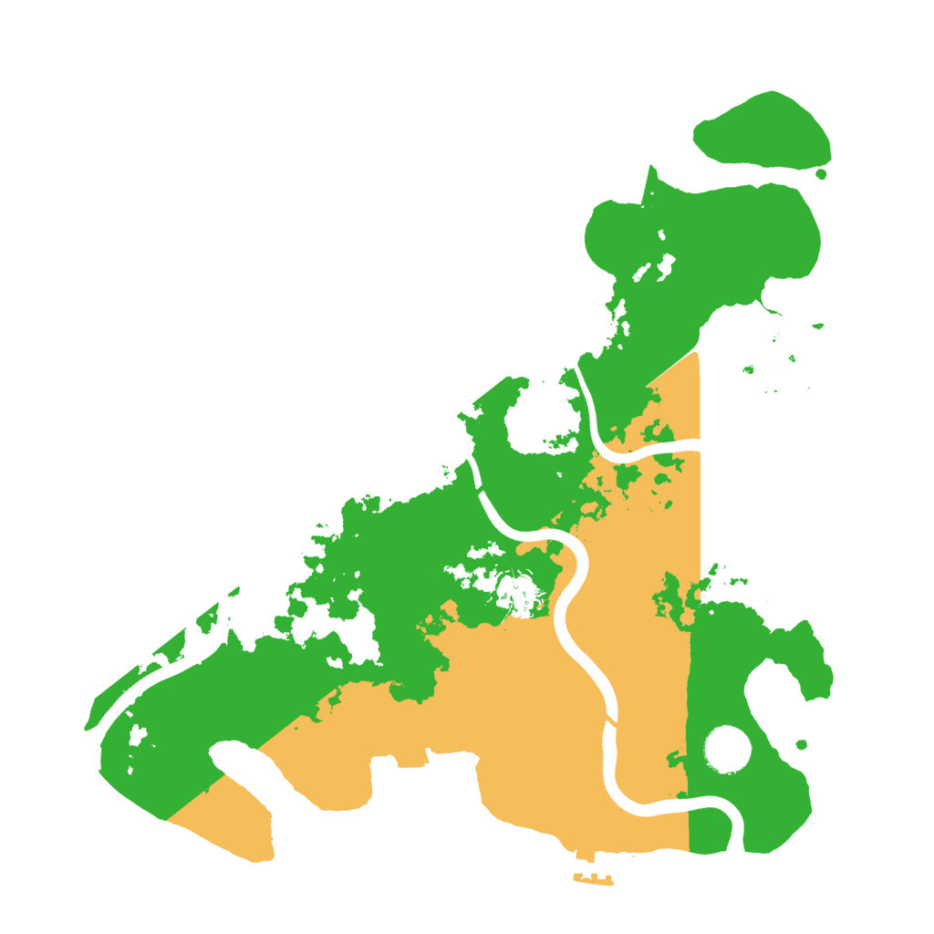 Biome Rust Map: Procedural Map, Size: 3500, Seed: 675418946