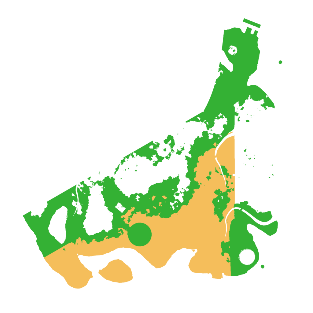 Biome Rust Map: Procedural Map, Size: 3500, Seed: 1588052842