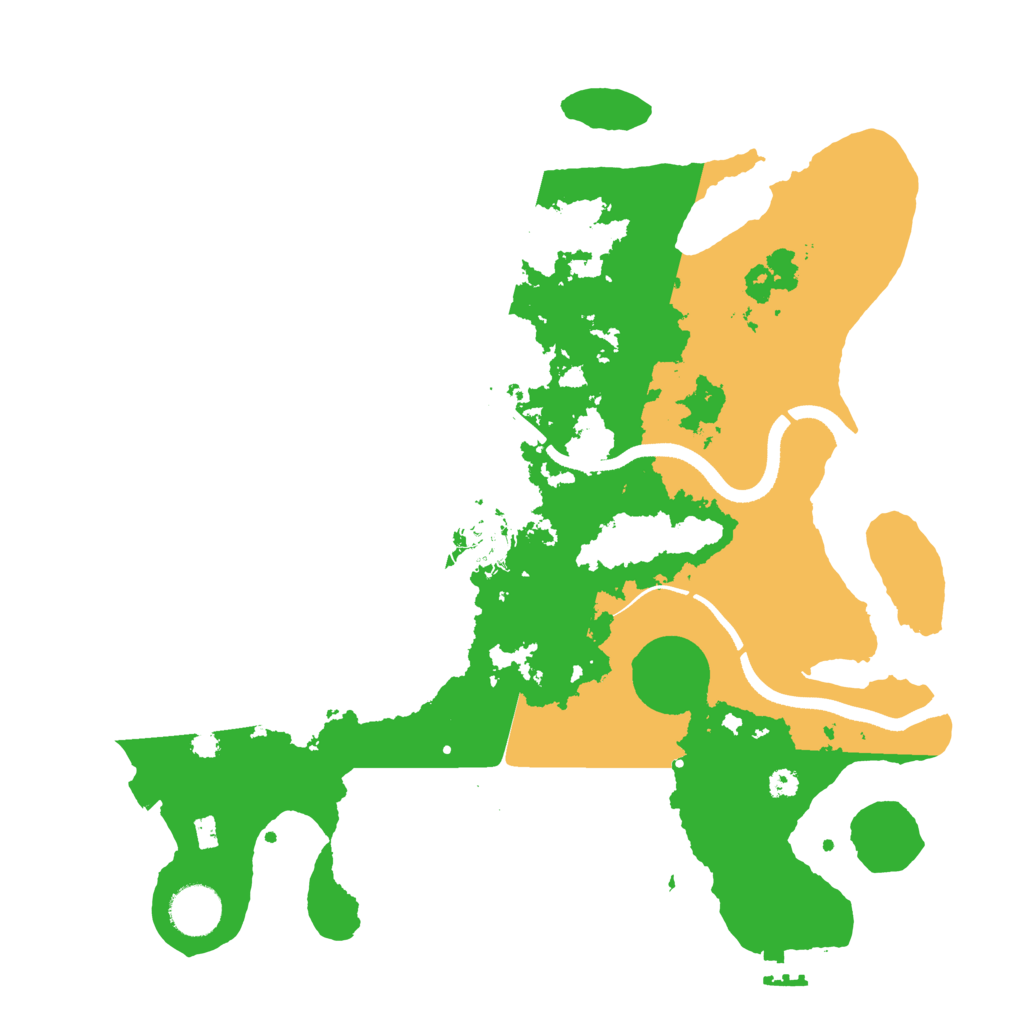Biome Rust Map: Procedural Map, Size: 3500, Seed: 168906956