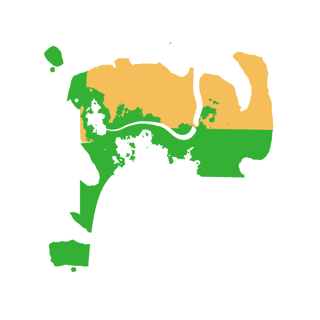 Biome Rust Map: Procedural Map, Size: 2500, Seed: 75758493