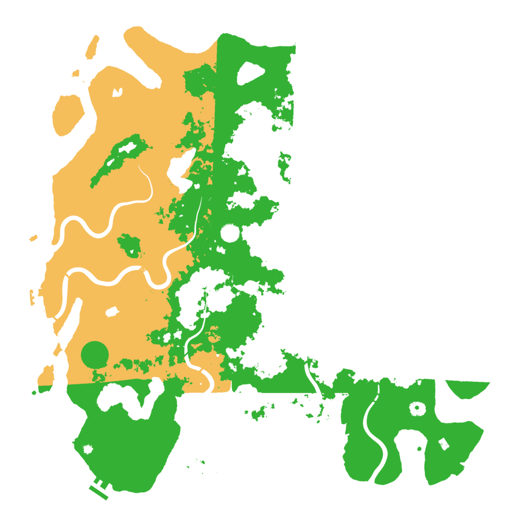 Biome Rust Map: Procedural Map, Size: 5000, Seed: 948287635