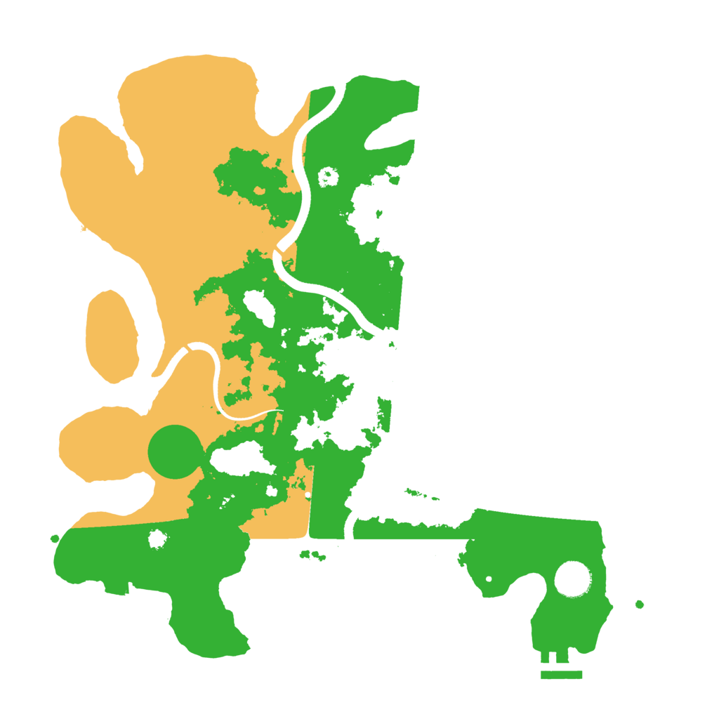 Biome Rust Map: Procedural Map, Size: 3500, Seed: 1766107436