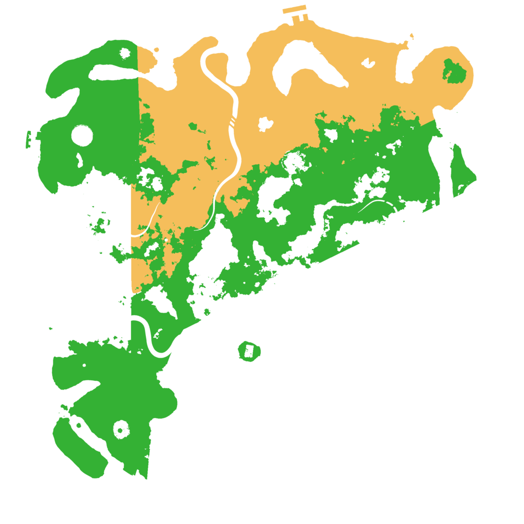 Biome Rust Map: Procedural Map, Size: 4500, Seed: 9896514