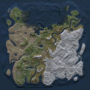 Thumbnail Rust Map: Procedural Map, Size: 4520, Seed: 68051, 15 Monuments