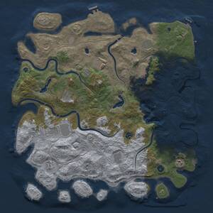 Thumbnail Rust Map: Procedural Map, Size: 4750, Seed: 7022026, 17 Monuments