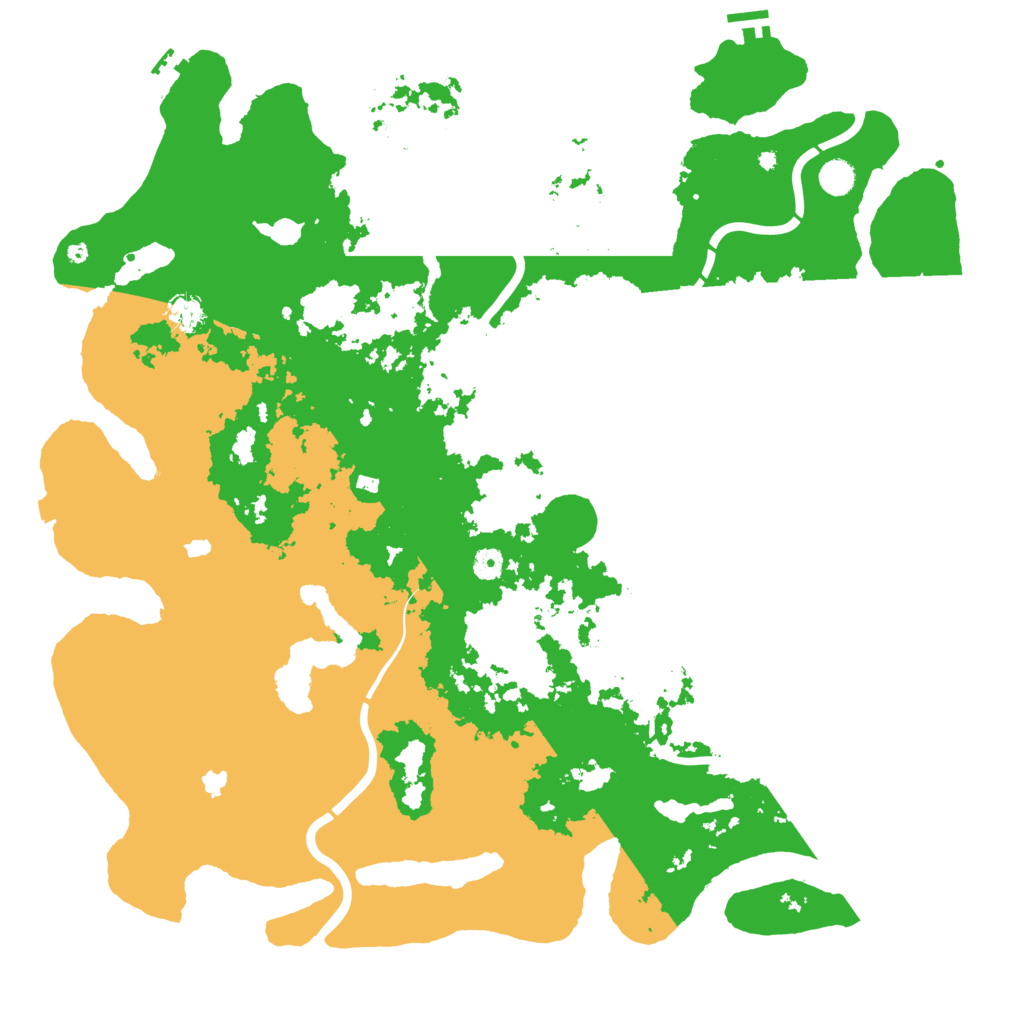 Biome Rust Map: Procedural Map, Size: 5000, Seed: 266001