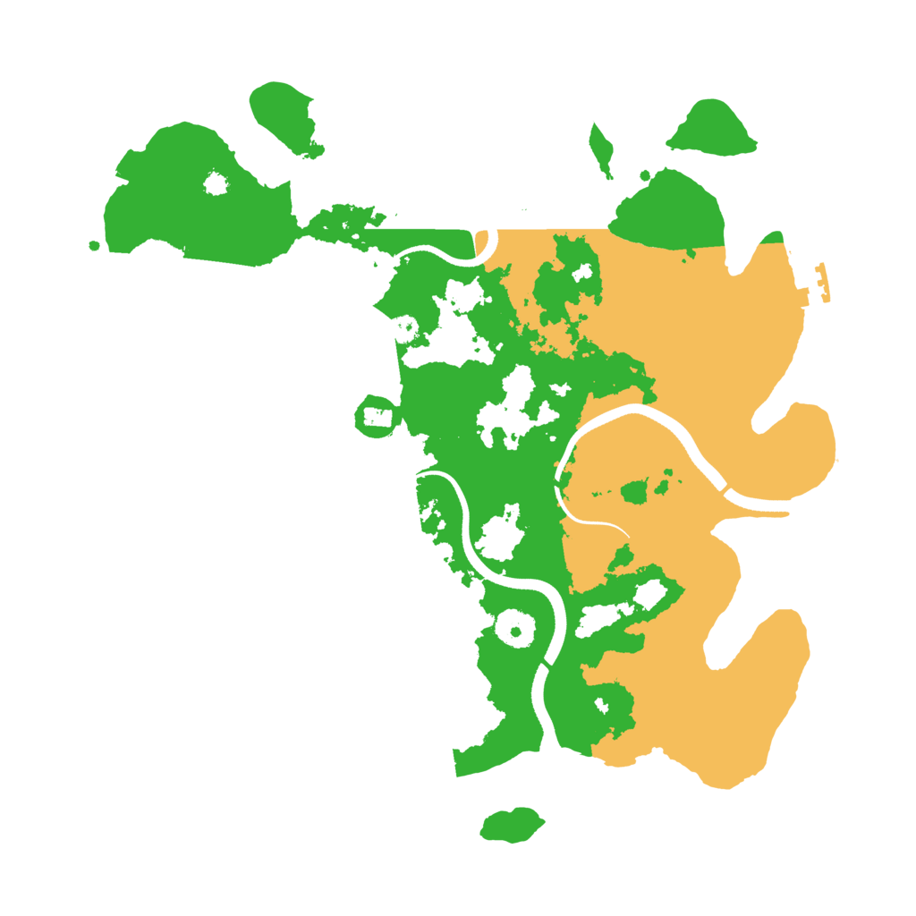 Biome Rust Map: Procedural Map, Size: 3500, Seed: 253