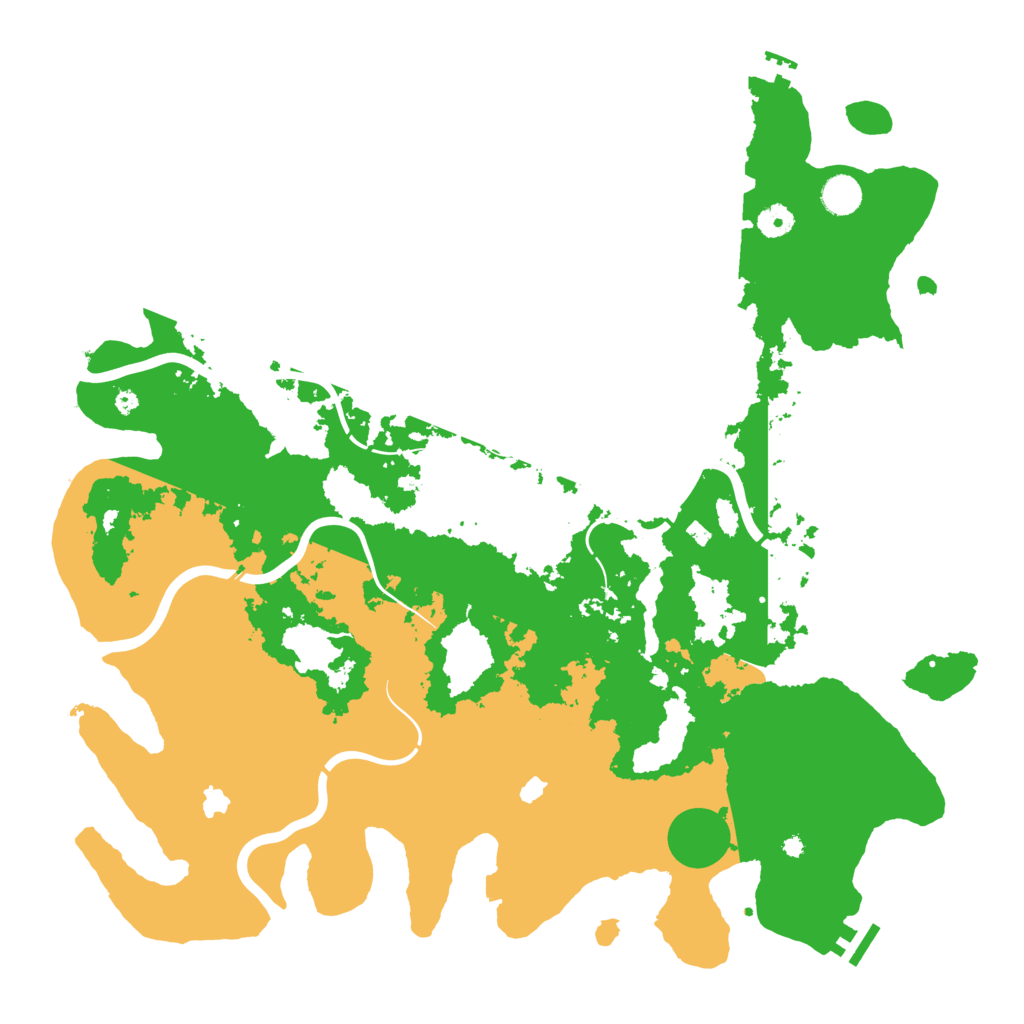 Biome Rust Map: Procedural Map, Size: 4500, Seed: 610892205