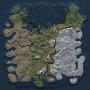 Thumbnail Rust Map: Procedural Map, Size: 4750, Seed: 220261, 17 Monuments