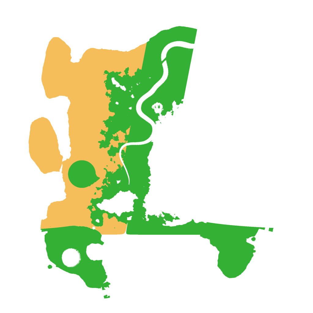 Biome Rust Map: Procedural Map, Size: 3000, Seed: 48396