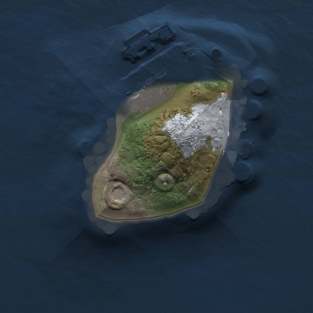 Rust Map: Procedural Map, Size: 1000, Seed: 1411446141, 2 Monuments