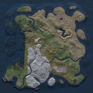 Thumbnail Rust Map: Procedural Map, Size: 4250, Seed: 435310570, 15 Monuments