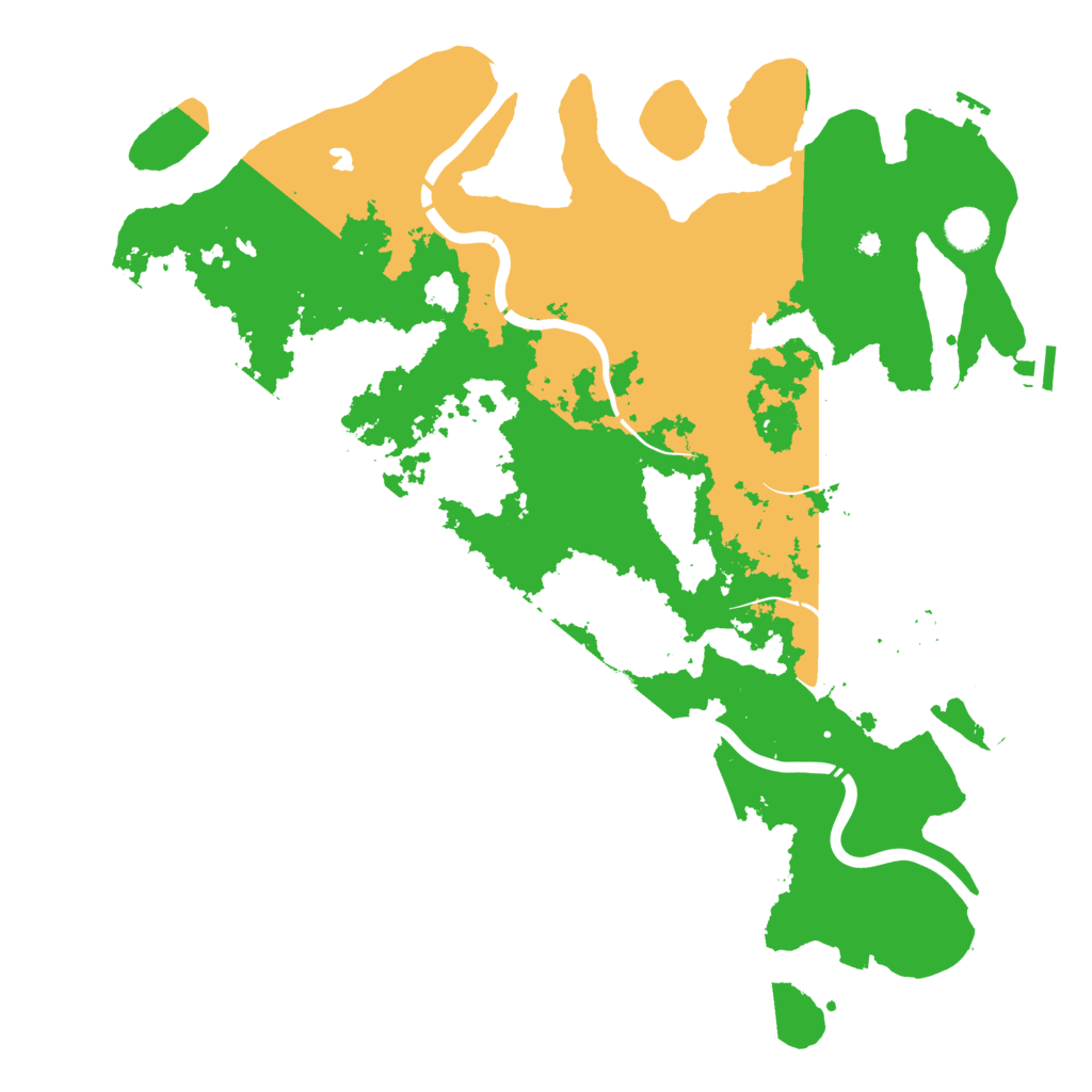 Biome Rust Map: Procedural Map, Size: 4350, Seed: 842433331