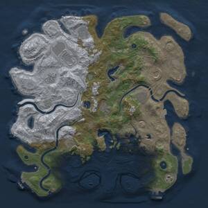 Thumbnail Rust Map: Procedural Map, Size: 4250, Seed: 1740758796, 16 Monuments