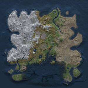Thumbnail Rust Map: Procedural Map, Size: 3700, Seed: 534002016, 15 Monuments