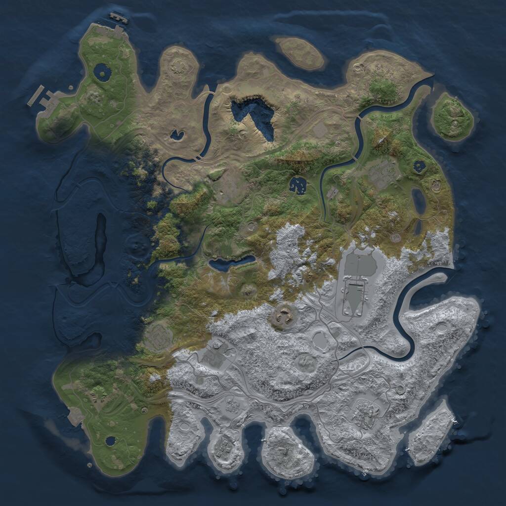 Rust Map: Procedural Map, Size: 4250, Seed: 20260205, 15 Monuments