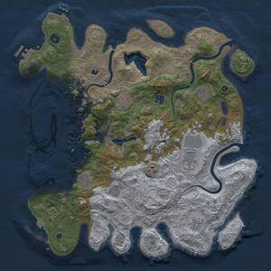 Thumbnail Rust Map: Procedural Map, Size: 4250, Seed: 20260205, 15 Monuments