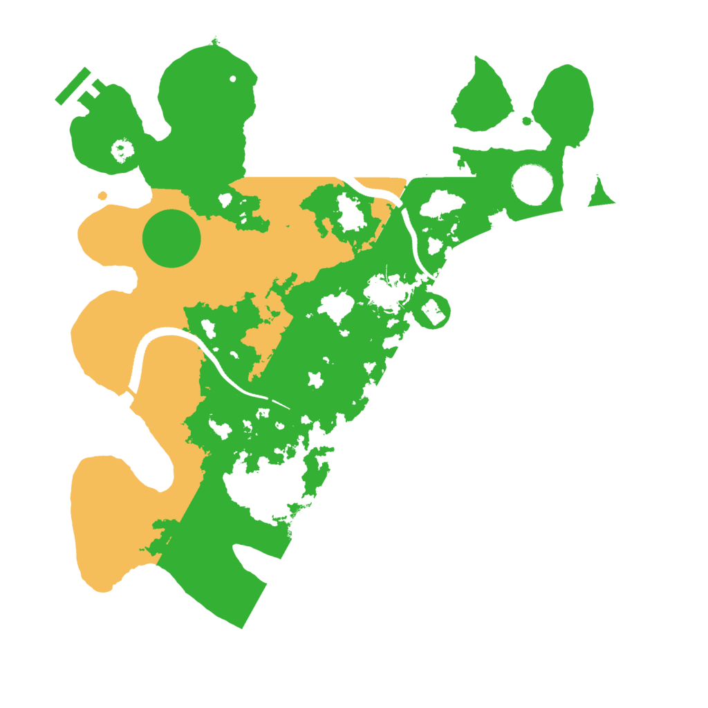 Biome Rust Map: Procedural Map, Size: 3200, Seed: 1519099196