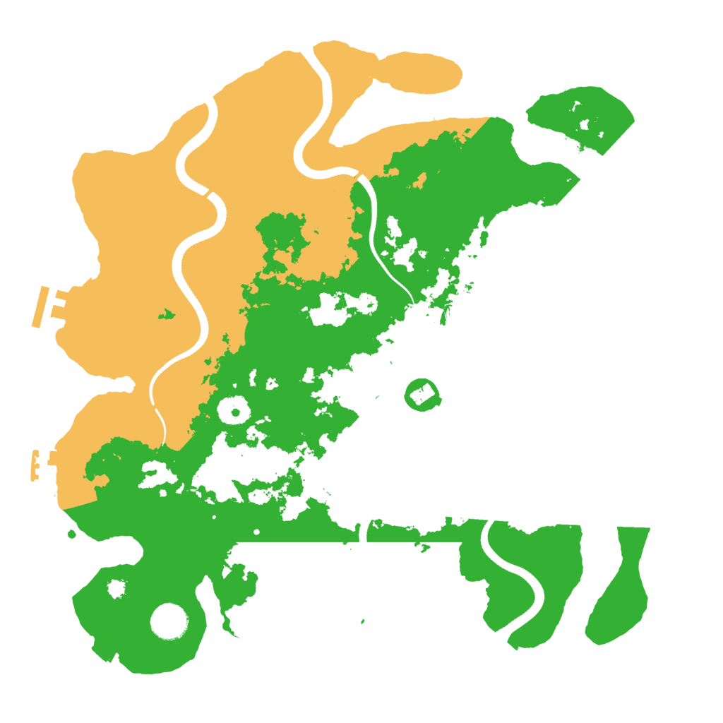 Biome Rust Map: Procedural Map, Size: 3500, Seed: 2021957907