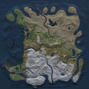 Thumbnail Rust Map: Procedural Map, Size: 4200, Seed: 1702464709, 16 Monuments
