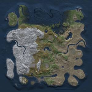 Thumbnail Rust Map: Procedural Map, Size: 4250, Seed: 938520740, 16 Monuments