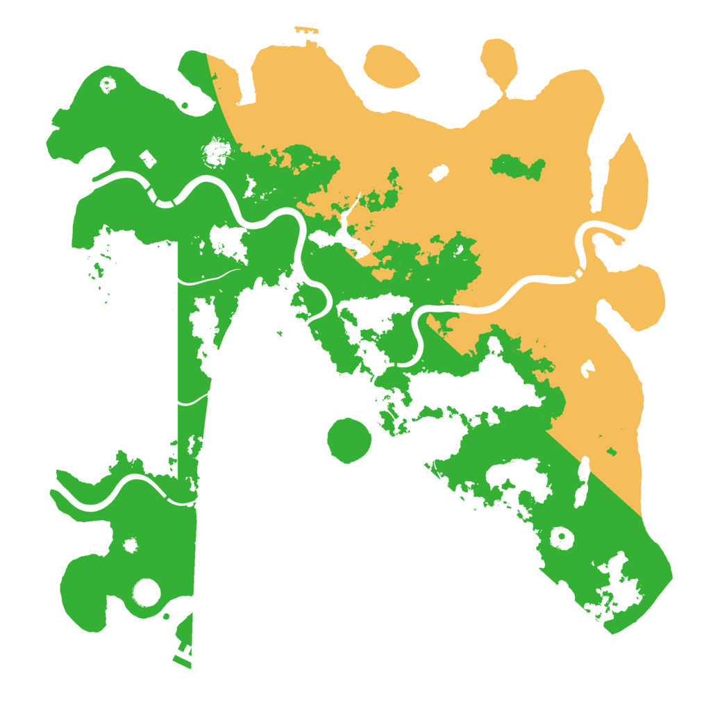 Biome Rust Map: Procedural Map, Size: 4500, Seed: 15473581