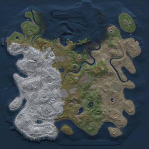 Thumbnail Rust Map: Procedural Map, Size: 4250, Seed: 158622344, 16 Monuments