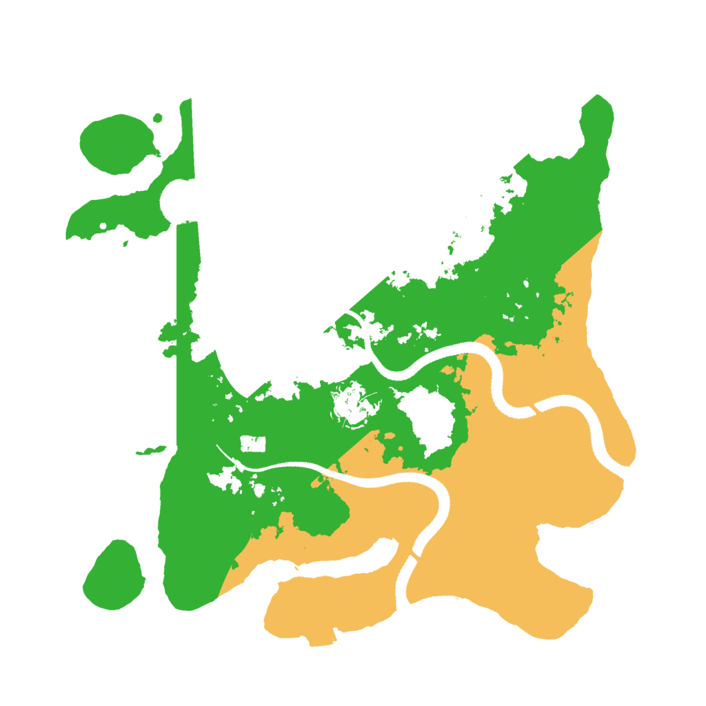 Biome Rust Map: Procedural Map, Size: 3000, Seed: 8975621