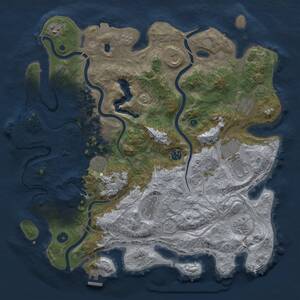 Thumbnail Rust Map: Procedural Map, Size: 4250, Seed: 254325016, 15 Monuments