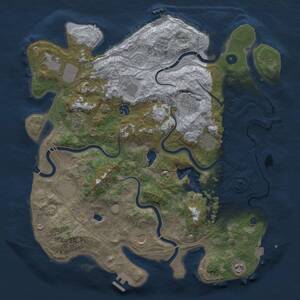 Thumbnail Rust Map: Procedural Map, Size: 4250, Seed: 37980345, 16 Monuments