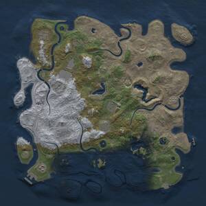 Thumbnail Rust Map: Procedural Map, Size: 4500, Seed: 420691337, 17 Monuments