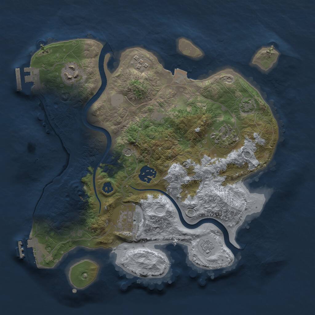 Rust Map: Procedural Map, Size: 2859, Seed: 481981, 11 Monuments