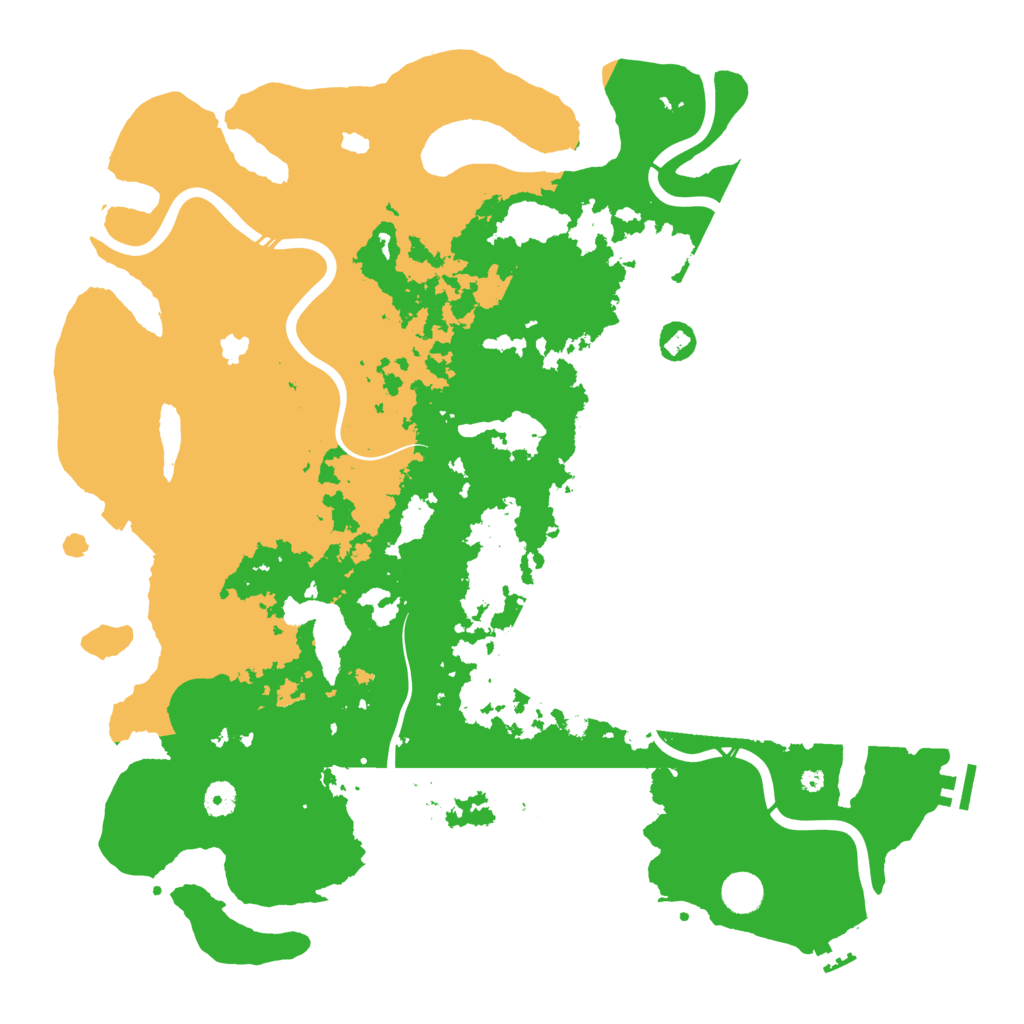 Biome Rust Map: Procedural Map, Size: 4500, Seed: 801101037