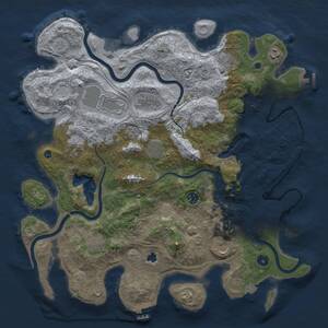 Thumbnail Rust Map: Procedural Map, Size: 4250, Seed: 1711928135, 16 Monuments