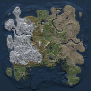Thumbnail Rust Map: Procedural Map, Size: 4500, Seed: 751404812, 17 Monuments
