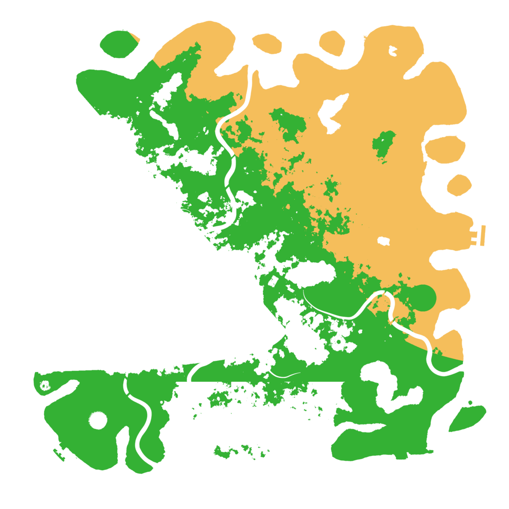 Biome Rust Map: Procedural Map, Size: 5000, Seed: 360573548